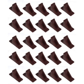 JSP Manufacturing Brown Plastic Mini Roof Snow Ice Guard - Multi-Quantity Pack | Prevents Sliding Snow Stops Buildup (25)