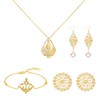 Samcos Watermark Parts, Set of 100, Gold, Flowers, Moon, Drops,
