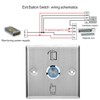 HERCHR Door Access Control System, Momentary Push to Exit Button