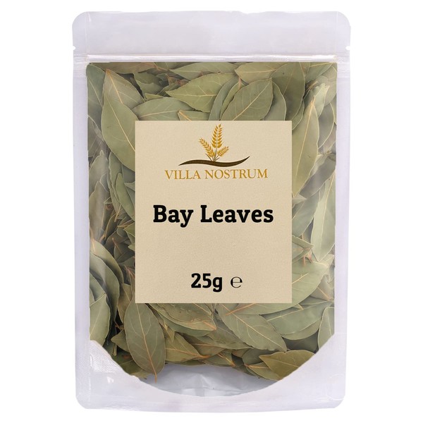 Dried Bay Leaves Hand Selected 25g by Villa Nostrum