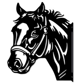 WADORN Farm Horse Silhouette Yard Outdoor Decor, Horse Statues Garden Signs Horse Outdoor Lawn Yard Decoration Animals Ornaments for Fences Horse Signs for Farmhouse Garden Lawn Patio Pathway