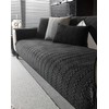 Huierxun Luxury Velvet Plush Sofa Cover for 2 or 3