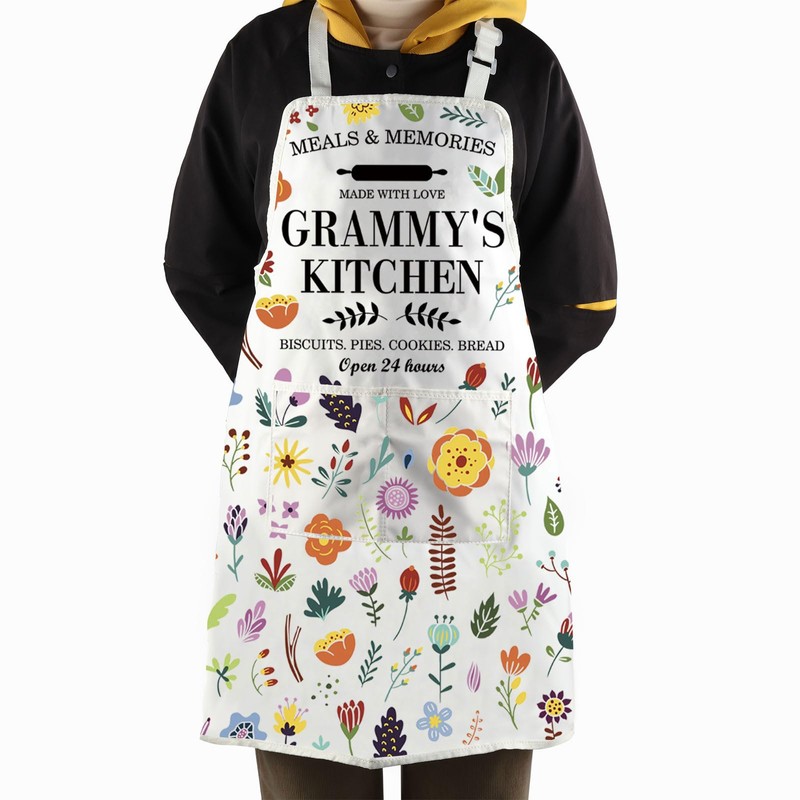 JTOUK Grammy’s Kitchen Apron Best Grammy Gift Grammy Baking Gift