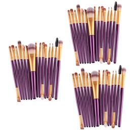 Baluue Sets Powder Brush Set for Women Makeup Brush Kit Plastic Handle Nylon Bristles Daily Professional Pcs