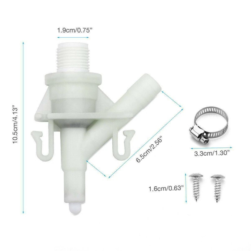 liuch-662 Plastic RV Camper Toilet Valve Parts for Pedal Flush