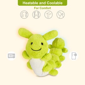 SuzziPals SuzziPals Heatable & Coolable Caterpillar Stuffed Animal, Microwavable Heating Pad for Soothing & Relaxation, Plush Toys, Cute Plushies, Kawaii Gifts
