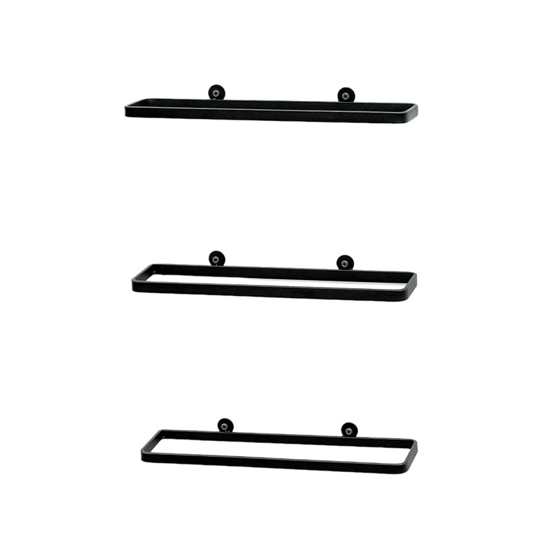 DanDiBo Wine Holder Metal Black Set of 3 Wine Rack