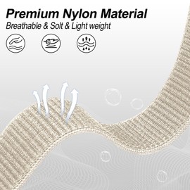 Koazon Hook and Loop Nylon Watchband Compatible with Garmin Venu 3/2/Forerunner 265/255,22mm Soft Elastic Lightweiht Sport Adjustable Replacement Strap for Garmin Viviactive 4 Women Men