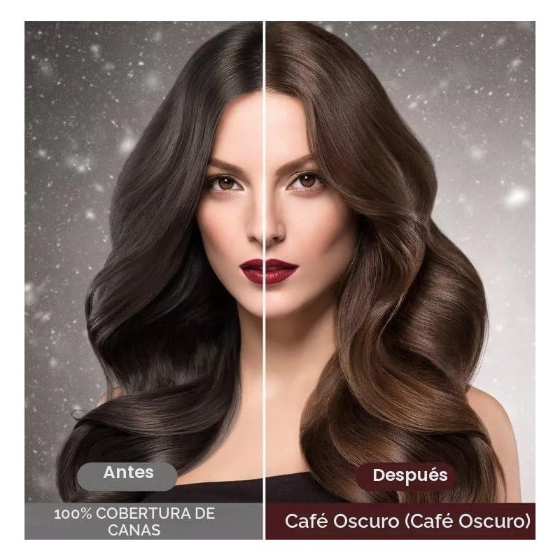 Shampoo Tinte Instantaneo Cabello Cubre Canas Natural Jengibre Champú Instant