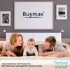 Buymax® Fitted Sheet, 100% Cotton Jersey, for Mattresses Up to