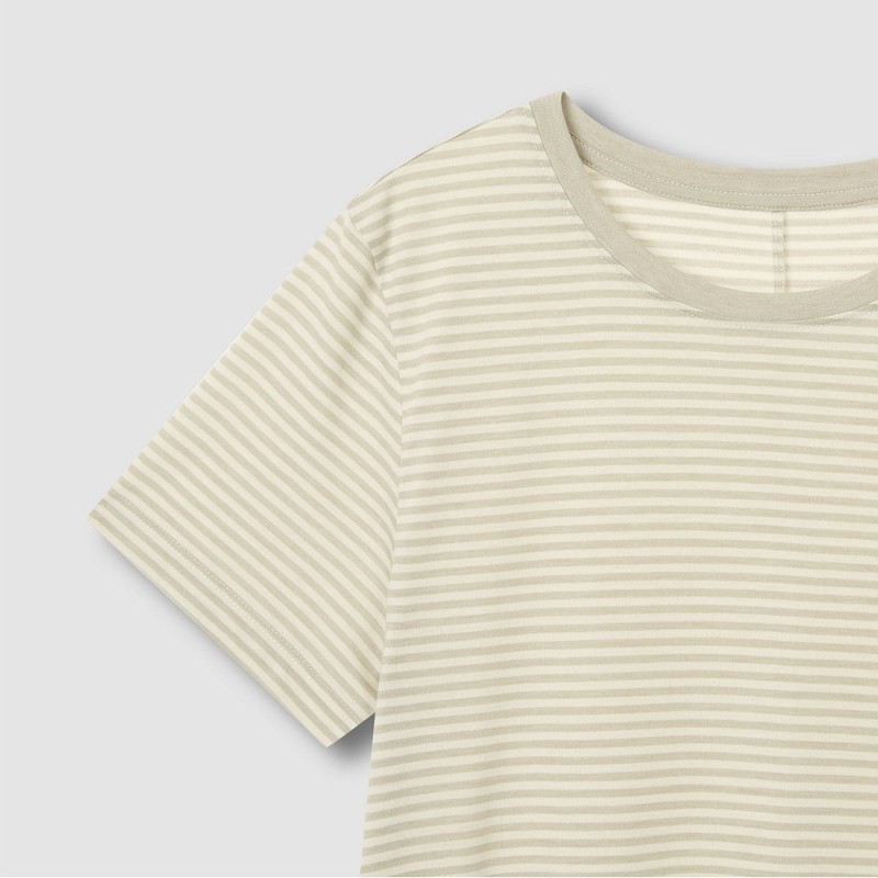 JAJU [JAJU] Soft Short Sleeve Pajama Dress_Light Beige