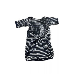 Unbranded Striped Dog and Cat Matching Family Pajamas - Navy XXL