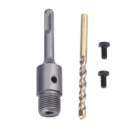 160mm SDS Plus Shank Connecting Rod and a Pilot Drill Bit, for Concrete Cement Brick Hole Saw (SDS Plus Rod: 160mm)
