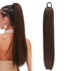 JUGUTA 1 Piece Braid Extension Ponytail Extension Real Hair Braid