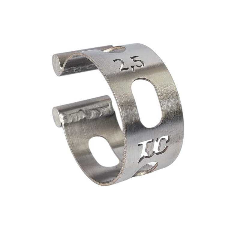 2.5" inch Tacking Band Stainless Steel exhaust easy to Clamp-On