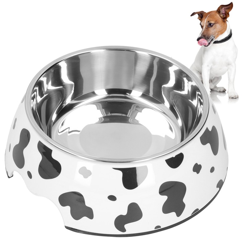 Dog Food and Water Bowl AntiSlip Base Stainless Steel Pet