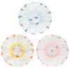 Waterproof Shower Caps, 3 Pcs Plastic Reusable Shower Caps Elastic