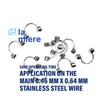 Tooth Model Torque Spring Small Middle Big Stainless Steel 10P/Bag