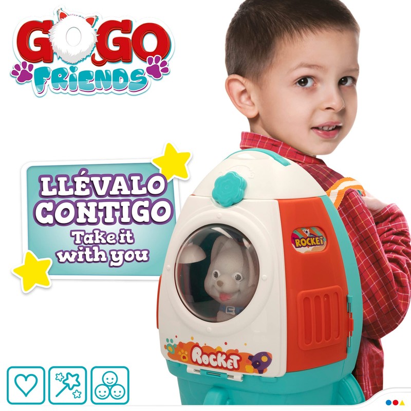 ColorBaby 49704 Gogo Friends Set Care Pet Rocket +3A, S