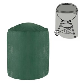 Green Bay BBQ Grill Cover, Dust-proof Anti-UV Polyethylene Barbecue Cover Outdoor Garden Grill Protector for Weber, Brinkmann, Holland Green(Diameter:58cm,Height:77cm)