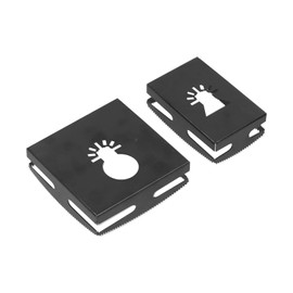 Square/Rectangle Slot Cutter, One Step in Place Stainless Steel Woodworking Cutter Slotting Tool for Drywall, for Most Industry Oscillating Multi-Tools