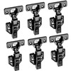 Cokritsm Black Hinge Cabinet Door with Hinge Screws, Screw-On Hinge
