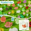 Teenzee 210Pcs Mini Resin Animals Variety Tiny Animals Figures Miniature