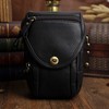 Men's Genuine Leather Small Messenger Shoulder Bag sattyerubagguhukkuuesutobaggu Multi-function Bag