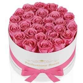 Perfectione Roses 27 Roses in a Box, Mothers Day Rose, Preserved Flowers for Her, Flowers for Delivery Birthday Gifts for Women (Pink)