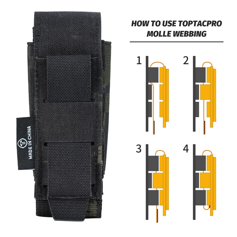 Molle Flashlight Holder Magazine Pouch Tactical Pouches Flashbang Pouch Portable