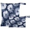 visesunny Abstract Tie Dye Floral 2Pcs Wet Bag with 2