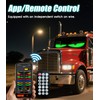 LED Devil Eyes for Truck Windshield, Extra-Large 52.3"x7.5" 1Pcs Eye