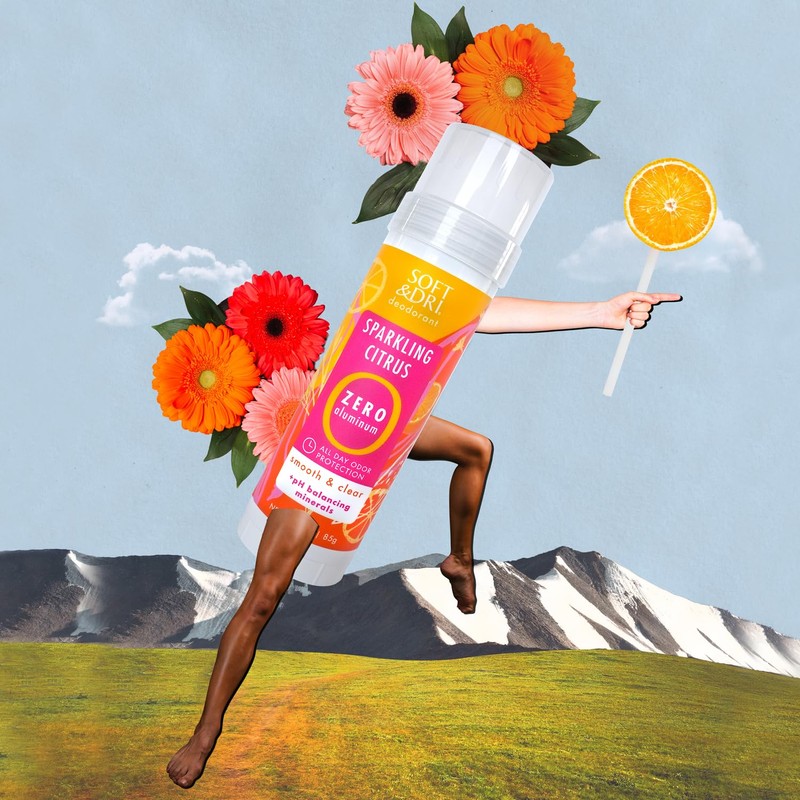 Soft & Dri Sparkling Citrus Aluminum Free Deodorant, 3 oz,