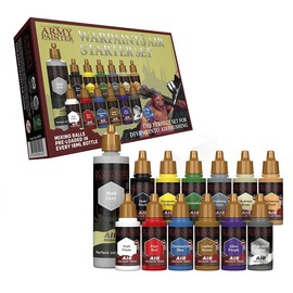 The Army Painter Warpaints Air Starter Set - Non-Toxic Water Based Airbrush paint set – paint and primer for Tabletop Roleplaying, Boardgames, and Wargames Miniature Model Painting