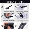 NICECONE 15 Pcs Zipper Repair Kit, 3 Sizes Instant Quick