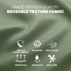 Decorelia Textured Fabric 60 Inch Round Tablecloth, Water Resistant Circular