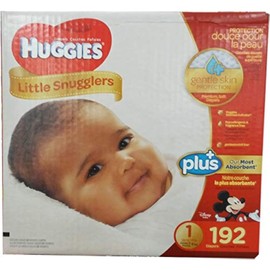 Huggies Little Snugglers Plus Diapers Size 1, 192 Count