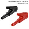 uxcell 2pcs 50A Heavy-Duty Alligator Clips,Battery Crocodile Electrical Test Clamps,Battery