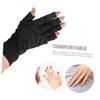 Baluue 2pairs Fingerless Uv Gloves for Nail Art Reusable Comfortable