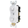 Baomain 2-Pack Double Toggle Light Switch with Wall Plate,15 Amp