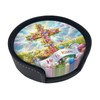 Coasters for Drinks with Holder Easter Rabbits Leather Coasters 6