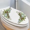 Condessacity トイレ ウォールステッカー おしゃれ 便器 シール 英語 クリスマス 可愛い 雪だるま