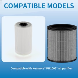 Alvamoyle PM1005 Filter Replacement KF170, Compatible with Kenmore 850e Series Air Purifier PM1005, Part#KF170, 2 Pack