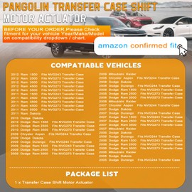 PANGOLIN 5143477AA Transfer Case Shift Motor Actuator 600-935 4WD Transfer Case Motor for Dodge Durango Ram 1500 2500 3500 4500 5500 Dakota Aspen, Replace OE 5143477AB,48-306,278063