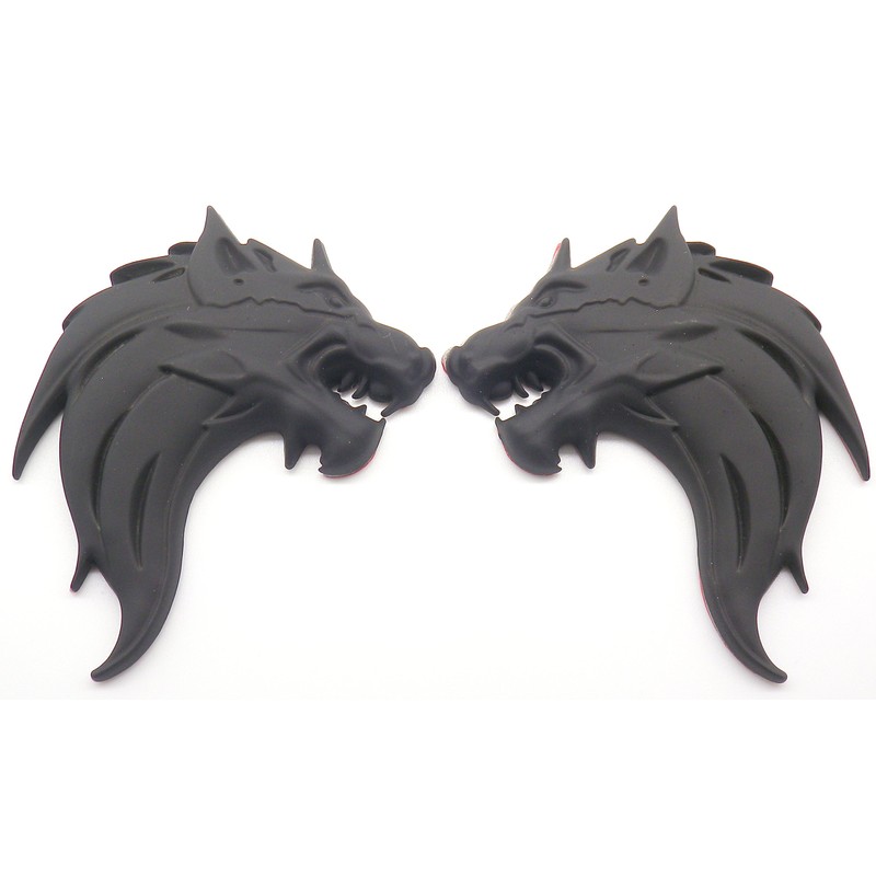 3D 3D Sticker Wolf Wolf Emblem Metal Left Right Easy