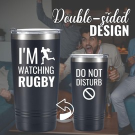 Onebttl Rugby Gifts for Rugby Lovers, 20 oz Travel Insulated Tumbler, Perfect for Christmas, Birthday, Thanksgiving, Gifts Box Included