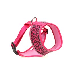Doodlebone Originals Pattern Airmesh Dog Harness (Bright Leopard, 4)