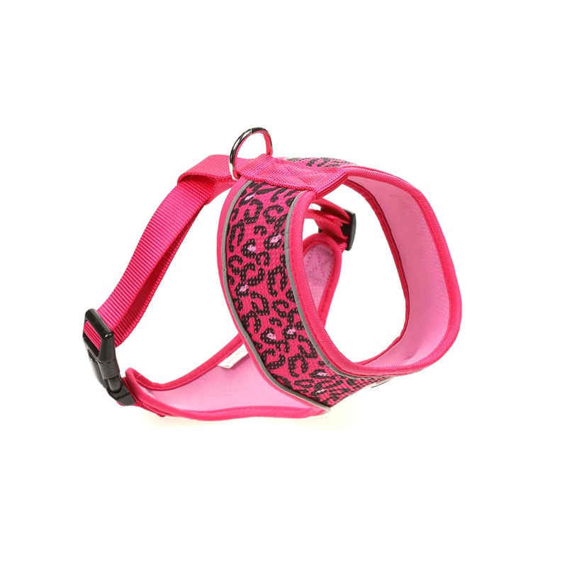 Doodlebone Originals Pattern Airmesh Dog Harness (Bright Leopard, 4)