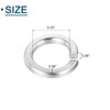 sourcing map M8 Split Lock Washer, 50Pcs 316 Stainless Steel