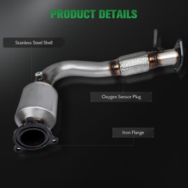 SCITOO 16581 Front Catalytic Converter Fit For Chevy For Captiva Sport 2012-2015,Fit For Chevy For Equinox 2010-2014,Fit For GMC For Terrain 2010-2014,2.4L,EPA Compliant